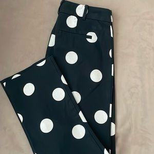 Anthropologie Polka Dot Dress Pants